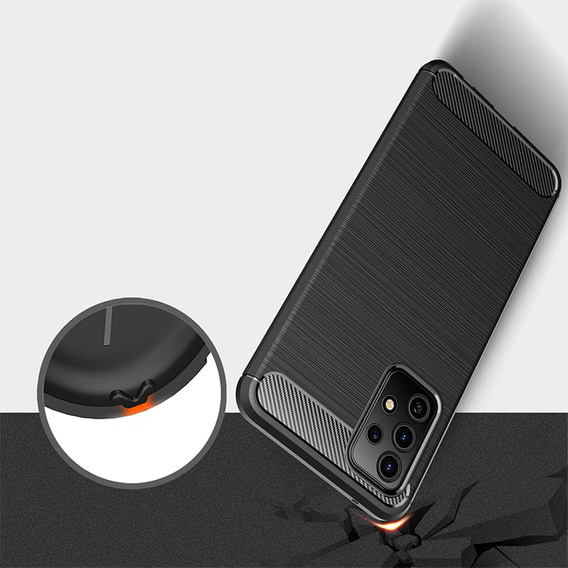 Чoхол до Samsung Galaxy A13 4G, Carbon, чорний