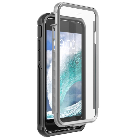 Чoхол Shockproof до iPhone 6/6S/7/8/SE 2020/SE 2022, із захисним екраном, чорний