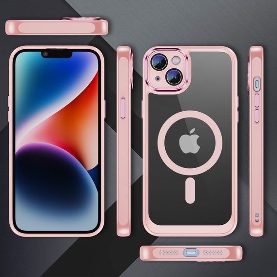 Чехол для iPhone 13, ERBORD Impact Guard, MagSafe, розовый