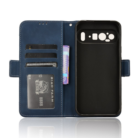 Футляр з клапаном для Google Pixel 9 Pro XL, Card Slot, темно-синій