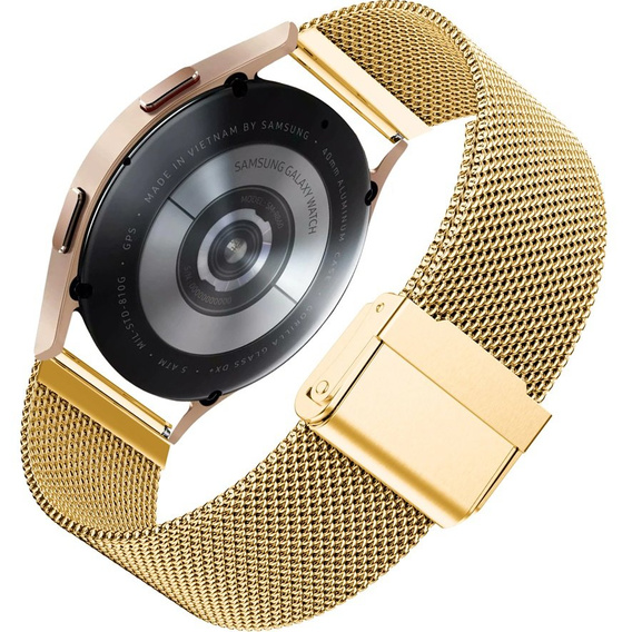 Металический браслет с чехлом для часов Samsung Galaxy Watch 4 40mm, Gold