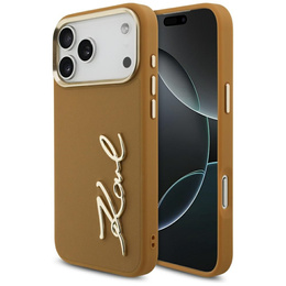 Чехол Karl Lagerfeld Karl Script Logo – с металлическими кнопками для iPhone 17 Pro Max