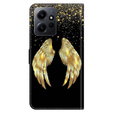 Откидной чехол для Xiaomi Redmi Note 12 4G, Wallet Wings, золотой