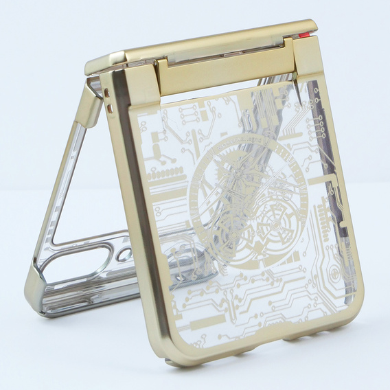 Чехол для Samsung Galaxy Z Flip 5 5G, Mechanical Legend, золотой