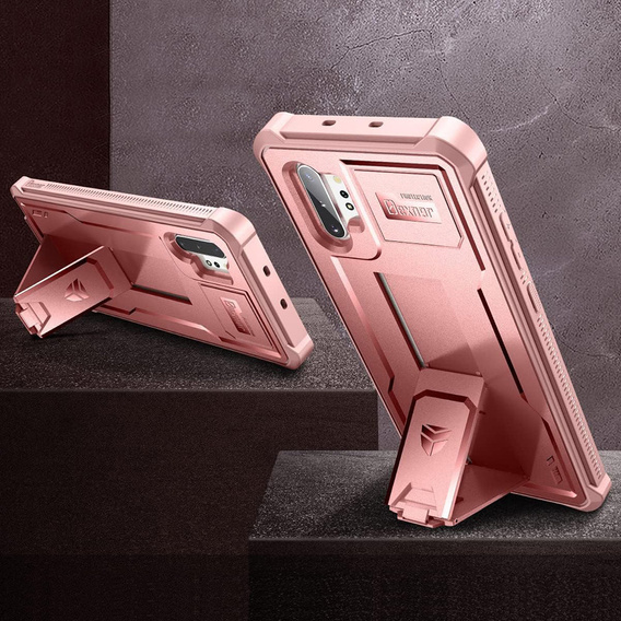 Бронированный чехол для Samsung Galaxy Note 10 Plus, Dexnor Full Body, розовый rose gold