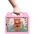 Дитячий чохол для планшета iPad mini 8.3" 2021 (6 gen.) / iPad mini 8.3" 2024 (7 gen.), Cute Patterns, з підставкою, рожевий