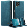 Чехол CASEME для Samsung Galaxy M33 5G, Leather Wallet Case, синий