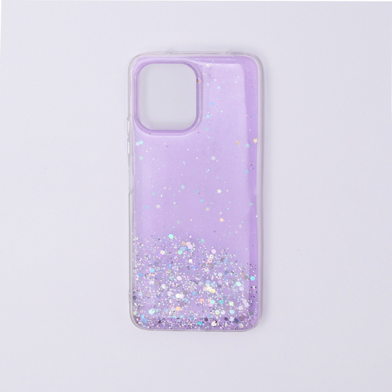 Чoхол до Xiaomi Redmi 12, Glittery, фіолетовий