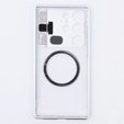 Магнітний чохол для Samsung Galaxy S23 Ultra 5G, Aroma Hybrid, сріблястий