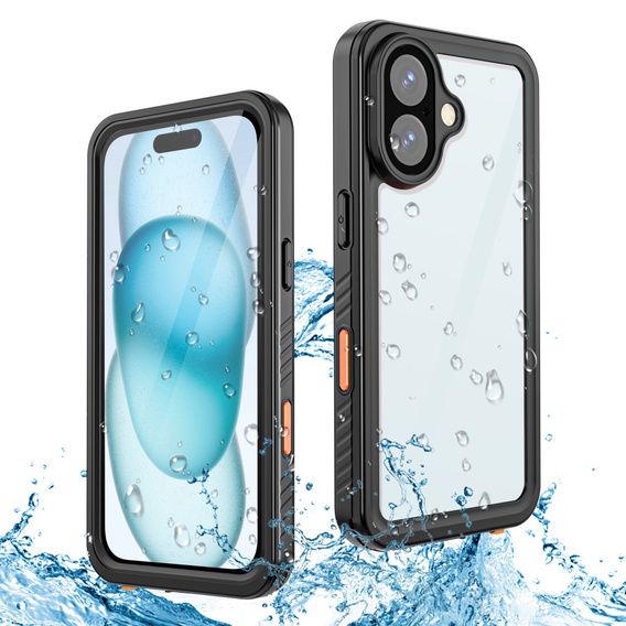 Водонепроникний чохол IP68 для iPhone 16 Plus, чорний