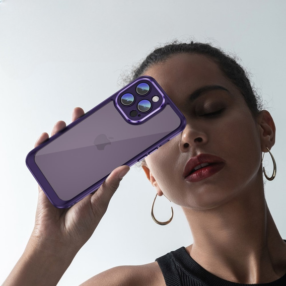 Чехол для iPhone 15 Pro, ERBORD Impact Guard, тёмно-фиолетовый