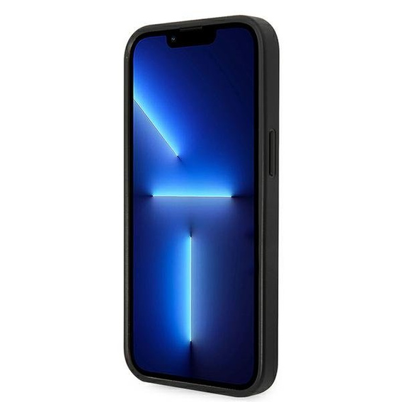 Чехол Karl Lagerfeld до iPhone 14, Saffiano Karl's Head Patch, серебряный