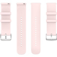 Силиконовый ремешок 20mm, Light Pink/Silver Buckle