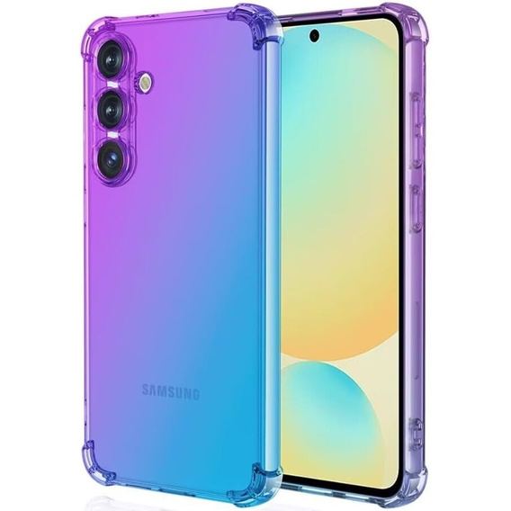 Чехол для Samsung Galaxy S24 FE, Gradient Dropproof, Фиолетовый / синий