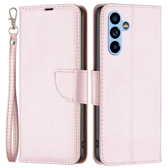 Чохол-книжка для Samsung Galaxy A54 5G, Wallet Litchi Magnet, рожевий rose gold