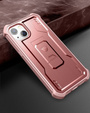Броньований чохол для iPhone 13 / 14, Dexnor Full Body, рожевий rose gold