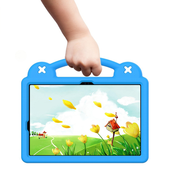 Дитячий чохол для планшета Samsung Galaxy Tab S10 Lite / S10 FE / S9 FE, Cute Patterns, з підставкою, м'яти