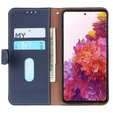 Чехол KHAZNEH RFID для OnePlus 12R, текстура личи, синий