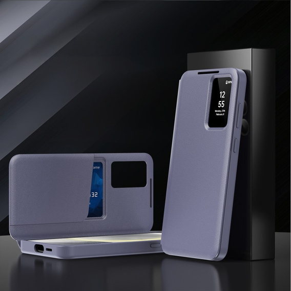Фліп-чохол для Samsung Galaxy S23+ Plus, Smart View Wallet, фіолетовий