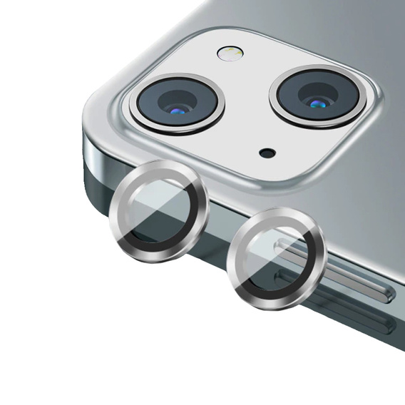 Защитное стекло на камеру до iPhone 13 / 13 mini, Silver