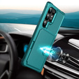 Чехол для Samsung Galaxy S24 Ultra, Card Holder Kickstand, зелёный