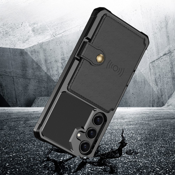 Чехол для Samsung Galaxy A55 5G, Card Holder Kickstand, чёрный