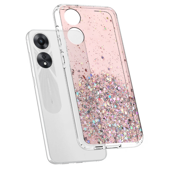 Чoхол до Oppo A78 5G, Glittery, рожевий