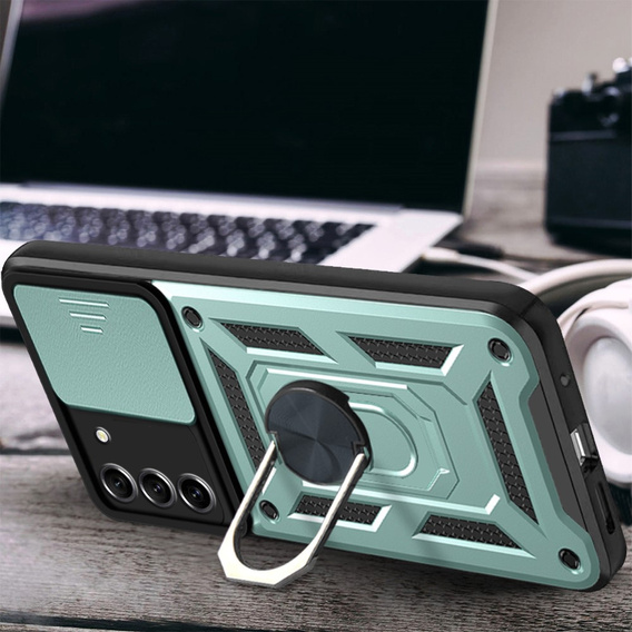 Чохол NOX Camera Slide Samsung Galaxy S21 FE, CamShield Slide, зелений