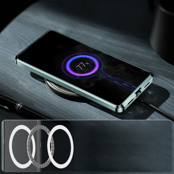 Захисний чохол для камери Samsung Galaxy S23, CamShield MagSafe, прозорий / зелений