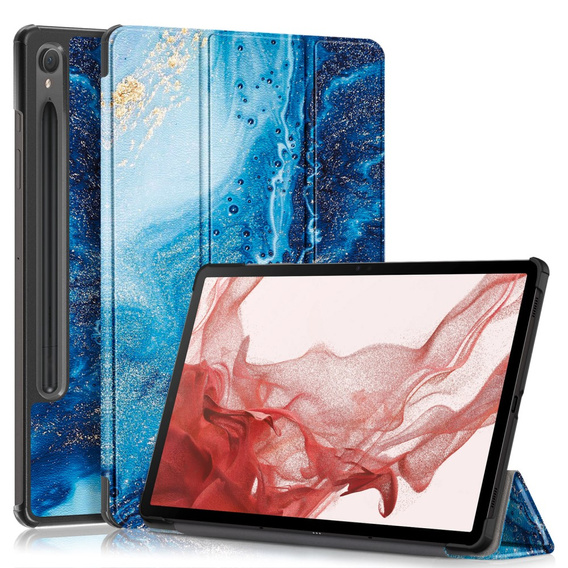 Чехол до Samsung Galaxy Tab S9, Smartcase Hybrid Pen Slot, sea wave