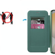 Чохол-книжка для Samsung Galaxy S24 FE, RFID Wallet MagSafe CamShield, зелений