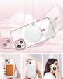 Чехол для iPhone 13, Electro MagSafe, розовый + стекло для экрана