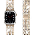 Металический браслет с чехлом для часов Apple Watch 4/5/6/SE 44mm, Gold