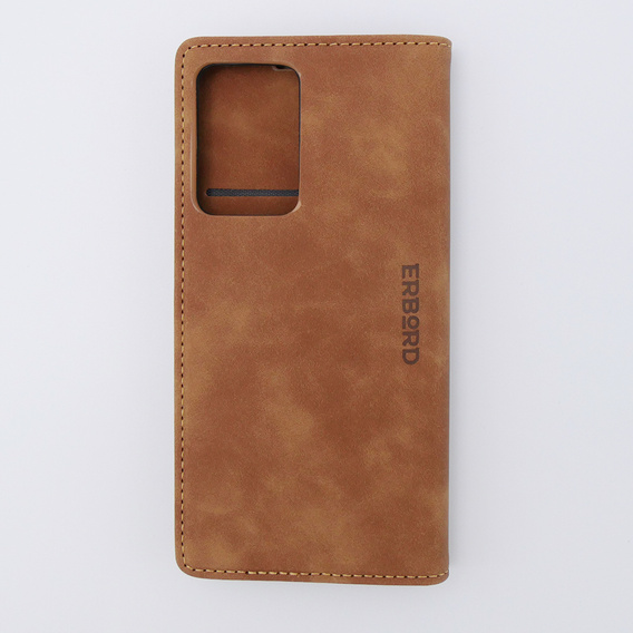 Чохол для Xiaomi 13 lite, ERBORD Vintage, гаманець з клапаном, коричневий