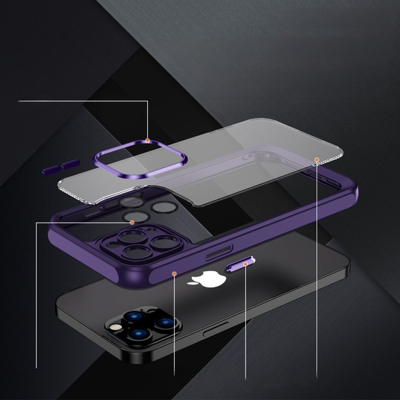 Чехол для iPhone 12 Pro, ERBORD Impact Guard, тёмно-фиолетовый