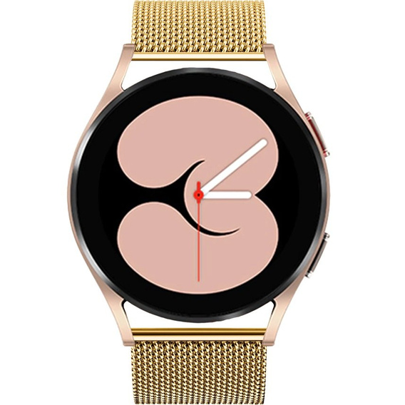 Металический браслет с чехлом для часов Samsung Galaxy Watch 4 40mm, Gold