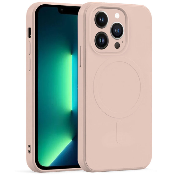 Чoхол Silicone до iPhone 13 Pro, MagSafe, Pink