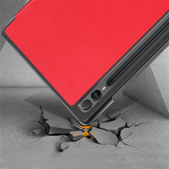Чохол для Samsung Galaxy Tab S9 Plus, Smartcase з місцем для стилуса, червоний