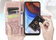 Откидной чехол для Oppo Reno 13, Butterfly, розовый rose gold