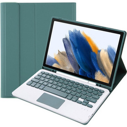 Чохол + клавіатура Samsung Galaxy Tab A8 10.5 X200 / X205, Touchpad, темно-зелений