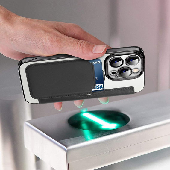 Чохол-книжка для iPhone 14 Pro, RFID Wallet MagSafe CamShield, чорний