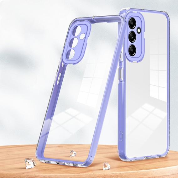 Чехол до Samsung Galaxy A14 5G, Fusion Hybrid, прозрачный / фиолетовый