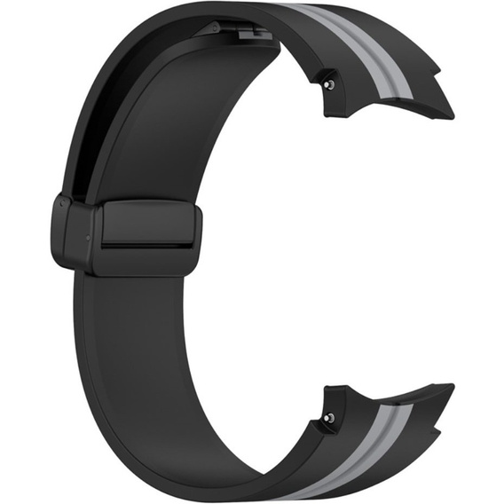 Силиконовый ремешок для Fitbit Inspire 3, Red Samsung Galaxy Watch 4 / 5 40/42/44/46/45MM PRO, Black / Grey