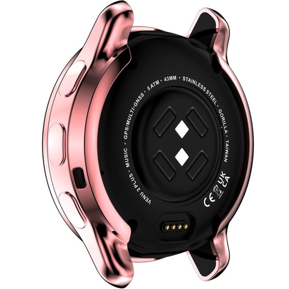 Чехол 2в1 с защитой экрана для часов Garmin Venu 2 Plus, Pink
