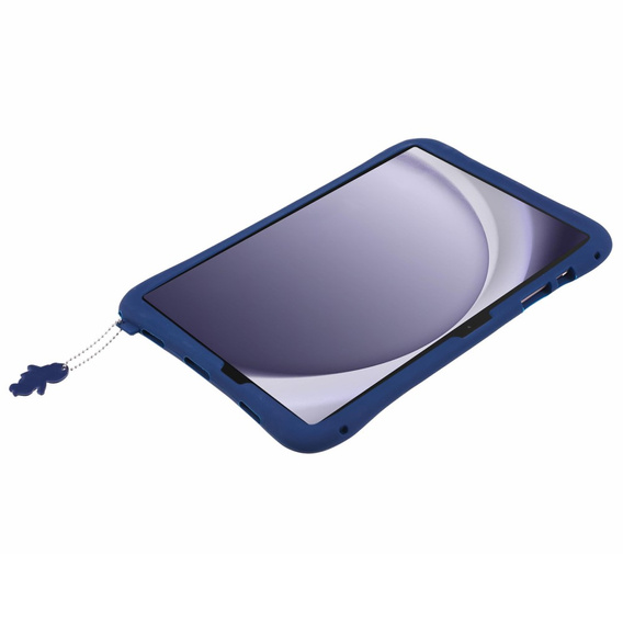 Дитячий силіконовий чохол для Samsung Galaxy Tab A9+ X210 / X215 / X216B, броньований, Космонавт, темно-синій