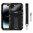 Бронированный чехол для iPhone 14 Pro, Metal Hybrid, камуфляж