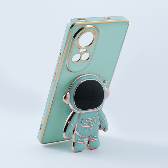 Чехол до Oppo Reno 10 / 10 Pro, Astronaut, зелёный