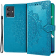 Откидной чехол для Motorola Moto G54 5G, Mandala, синий