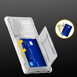 Чехол для Samsung Galaxy S24 Ultra, ERBORD SlideGuard with Card Holder, прозрачный