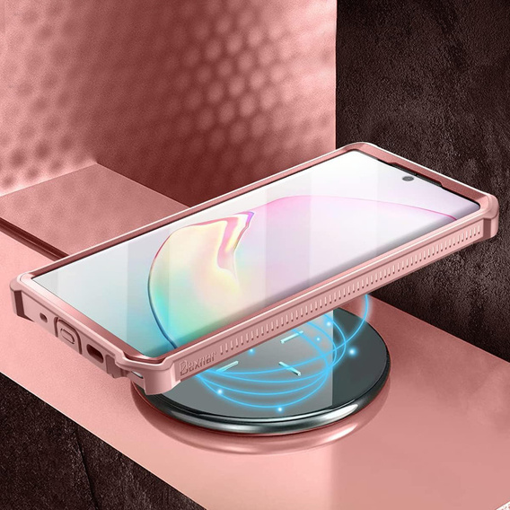 Броньований чохол для Samsung Galaxy Note 10 Plus, Dexnor Full Body, рожевий rose gold